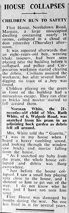 Flint House collapsed 28 Aug 1947 [Hobday] Margate History